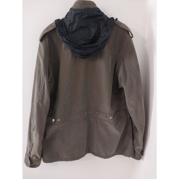 Mauro Ferrini Olive Green Faux Suede Utility Jacket Men's Sz XXL - Picture 2 of 16
